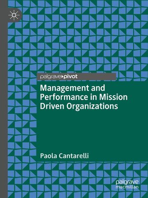 cover image of Management and Performance in Mission Driven Organizations